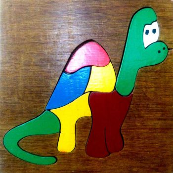 Wooden Tray Puzzle- Tortoie